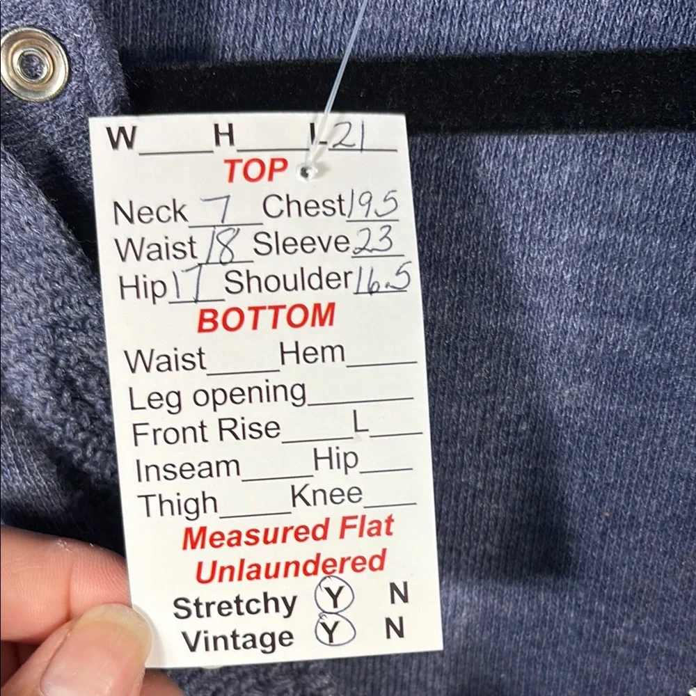 USPS mail carrier Brooksfield vintage Heather Blue Cardigan 36”‎ box H1